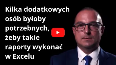 Kilka osób byłoby dodatkowo potrzebnych, żeby takie raporty w Excelu przygotowywać